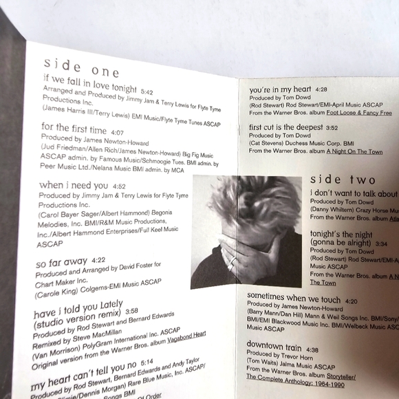 Rod Stewart "If We Fall In Love Tonight" "A Spanner in the Works" Cassette Tapes - Picture 5 of 9